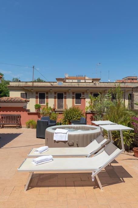 Penthouse With Jacuzzi On Private Terrace In Trastevere Roma Eksteriør bilde
